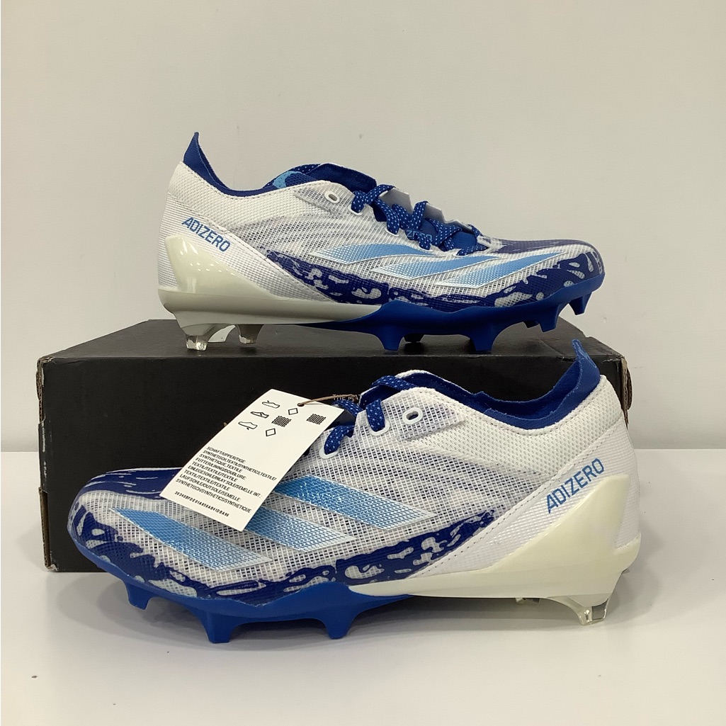Adidas Adizero Electric White Blue Football Cleats Ie4418 Men Size 6 Brand New